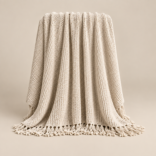 Tovelyq KnitNest Soft Knitted Sofa Throw product view